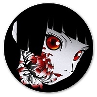     Jigoku Shoujo Ai Enma red flower