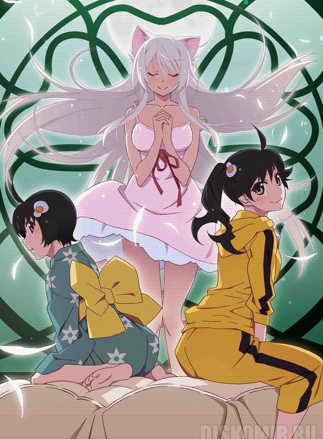 ������ �������� Bakemonogatari Karen Araragi, Tsubasa Hanekawa, Tsukihi Araragi