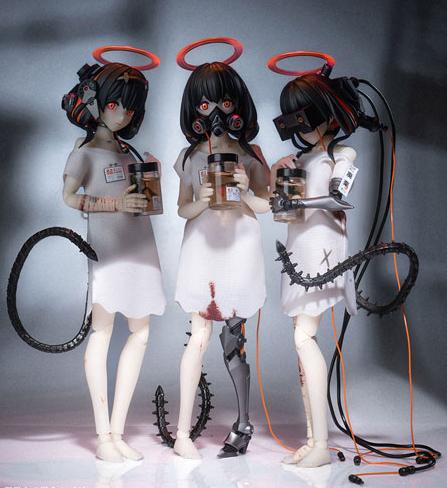 ����� ������� Three Wise Monkeys [See no Evil, Hear no Evil, Speak no Evil] Premium Set 1/12 Complete Model Action Figure