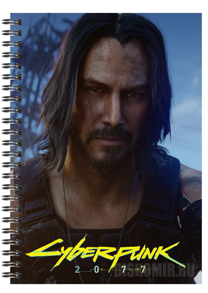 ���������� ������� �������� ��� ��������� A5 "Cyberpunk 2077" Keanu Reeves �� ����� � ����� Cyberpunk 2077 / ��������� 2077
