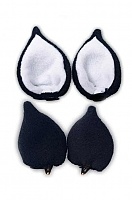 ���� Sweet Kawaii Clip on Cat Ears - Black/White