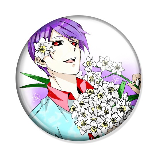 ���������� ������� ������ ��������� ���� - Shuu Tsukiyama with flowers �� ����� � ����� ��������� ���� / Tokyo Ghoul / Tokyo Kushu / ��������� ������