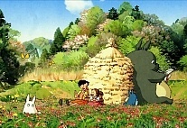   My Neighbor Totoro Satsuki Kusakabe, Mei Kusakabe and Totoro