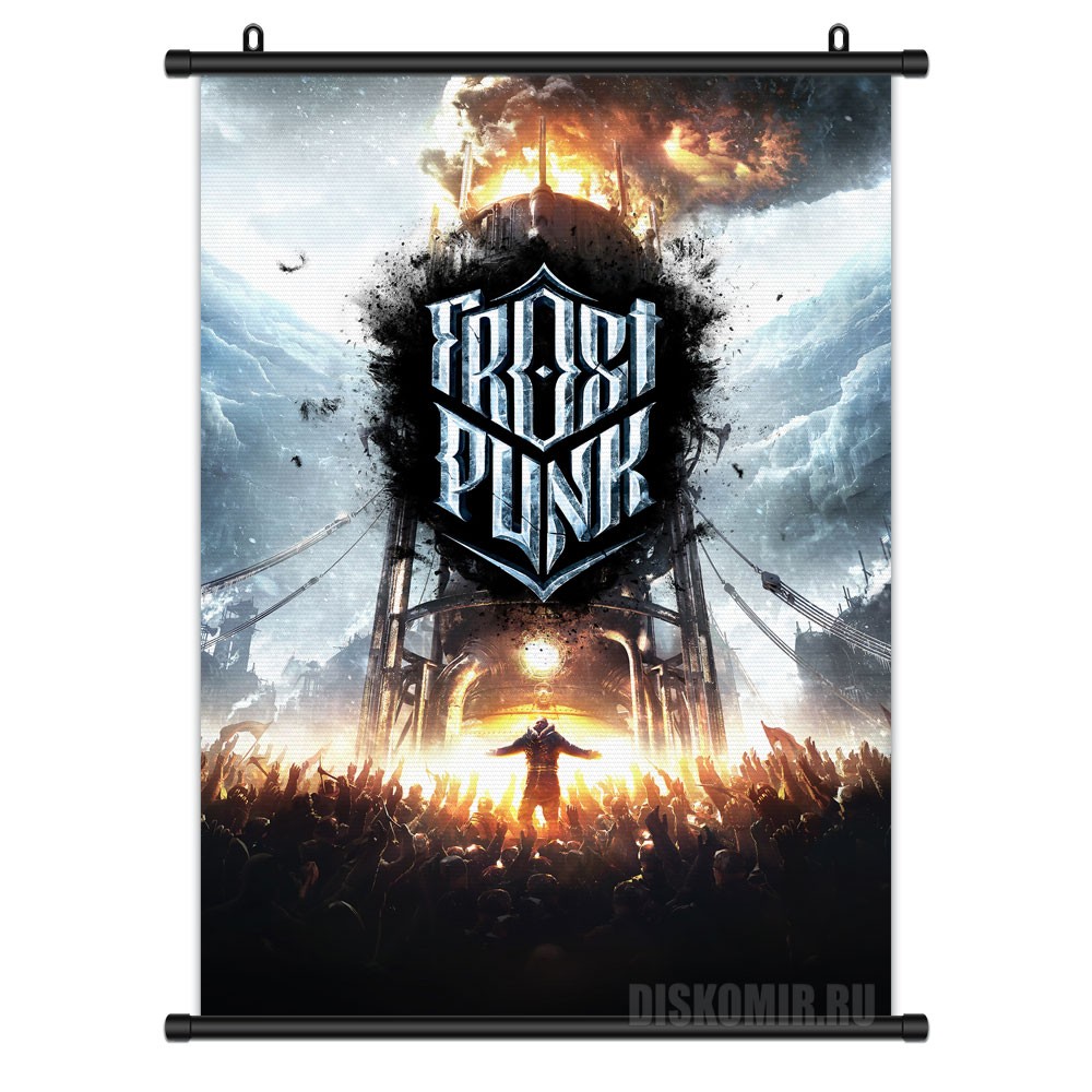 ���������� ������� ������� �������� Frostpunk Logo �� ����� � ����� ��������� / Frostpunk