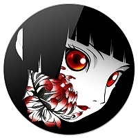    Jigoku Shoujo Ai Enma red flower