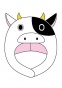    / Cap Kigurumi Cow