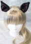 ���� Sweet Kawaii Clip on Cat Ears - Purple Stripe - LIMITED