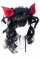  Dark Sweet Kitty Lolita Headpiece (red/black)