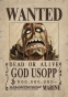 ������ �������� One Piece - God Usopp Wanted Poster