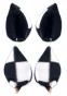 ���� Sweet Kawaii Clip on Cat Ears - Big Checkered