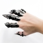    Punk Vintage Skull Ghost Claw Metal Pearl Ring Five Finger