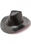  Black Leather Cowboy Hat