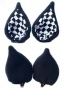 ���� Sweet Kawaii Clip on Cat Ears - Checkered