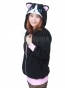     / Hoodie Kigurumi Black Cat