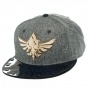  Cap: Zelda - Skyward Sword Metal Triforce Gray Flatbill