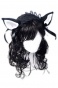  Dark Sweet Kitty Lolita Headpiece (black/white)