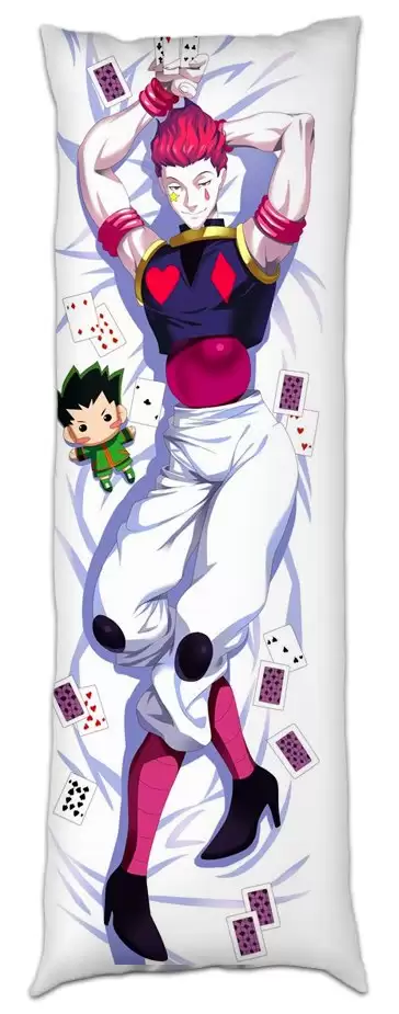 Наволочка дакимакура на подушку обнимашку Hunter x Hunter - Хисока Мороу. Купить в интернет магазине Diskomir.ru