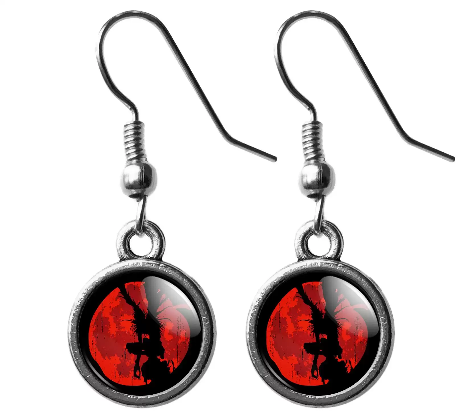 Серьги "Death Note" Red Apple Moon. Купить в интернет магазине Diskomir.ru