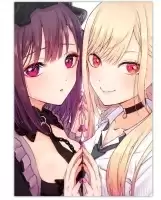 Плакат бумажный My Dress-Up Darling - Kuroe Shizuku и Marin Kitagawa