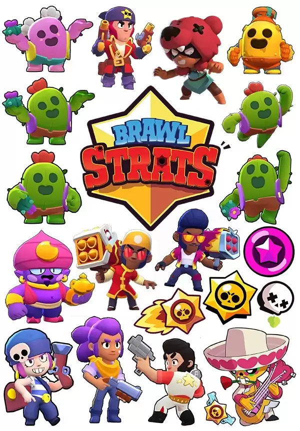 Наклейки Brawl Stars - купить недорого