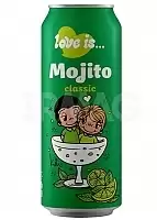 Напиток Love is…со вкусом Мохито классический 450мл