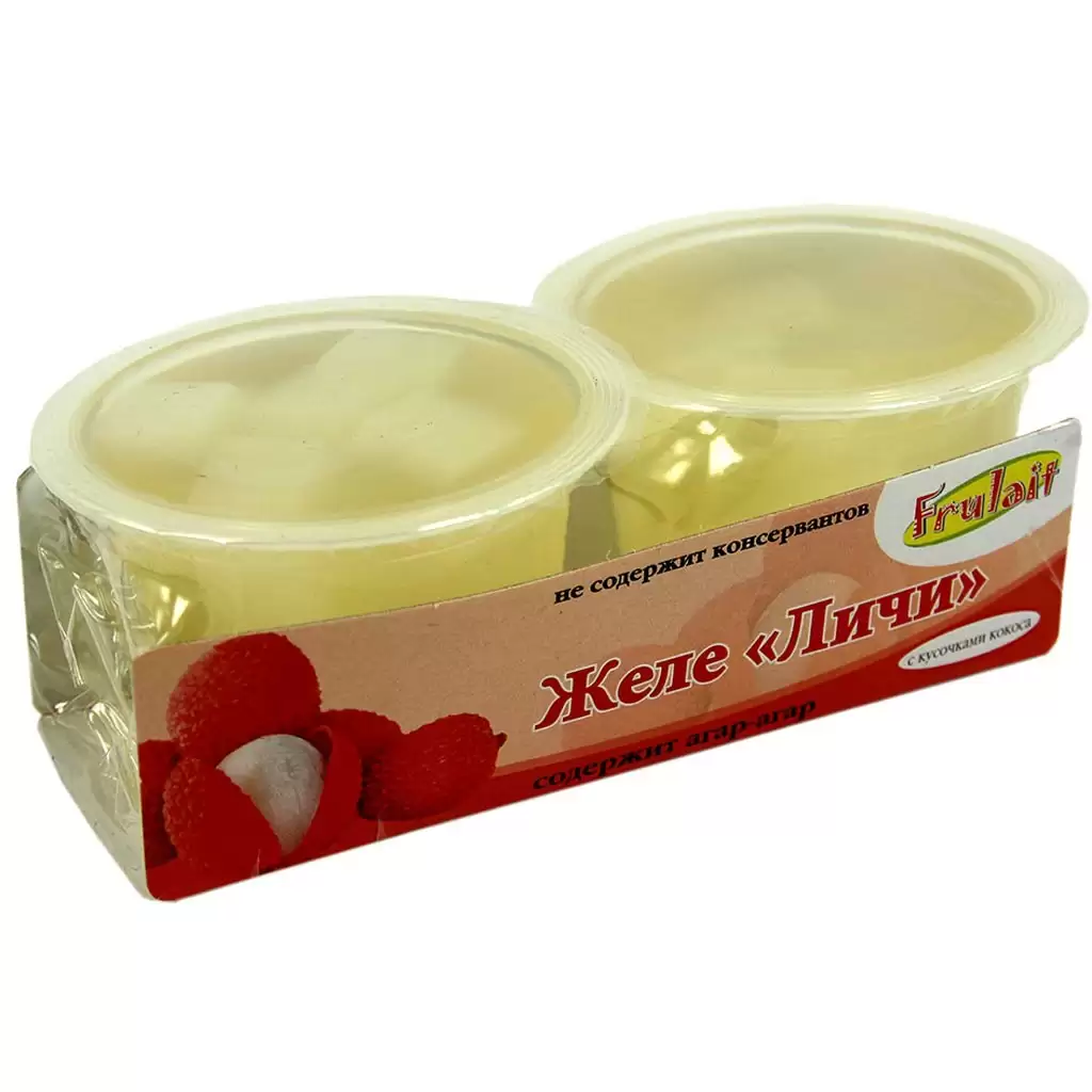 Желе с кусочками фруктов
